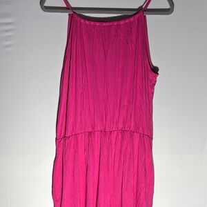 Hemish USA  Fuchsia Sleeveless one piece with pockets